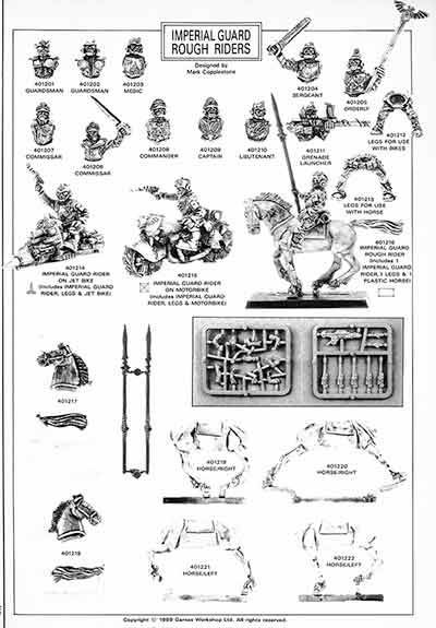 4012 Imperial Guard Rough Riders - WD111 (Mar 89)