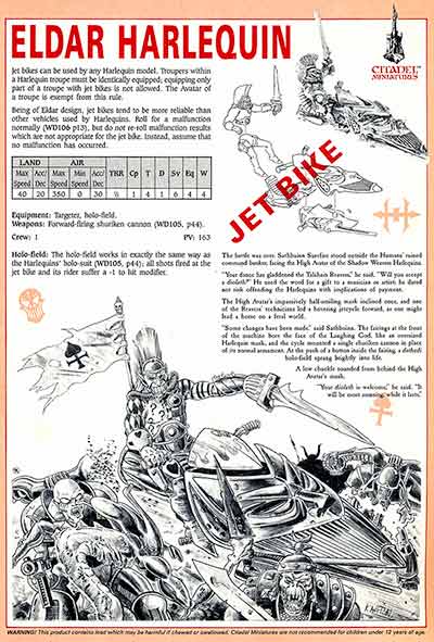 4306 Harlequin Jet Bike - WD107 (Nov 88)